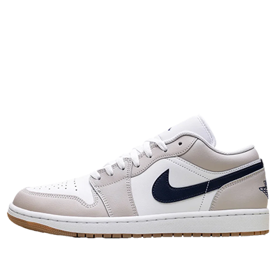 نایک ایر جردن 1 خاکستری سورمه ای Nike Air Jordan 1 Low Midnight Navy Neutral Grey