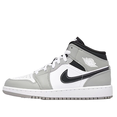 نایک ایر جردن 1 ساقدار خاکستری روشن Nike Air Jordan 1 Mid Light Smoke Grey
