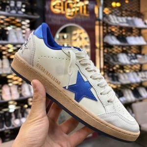 گلدن گوس بال استار سفید آبی Golden Goose BallStar White Blue