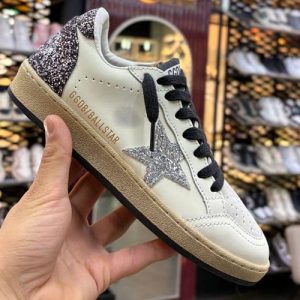 گلدن گوس بال استار سفید بنفش Golden Goose BallStar White PURPLE