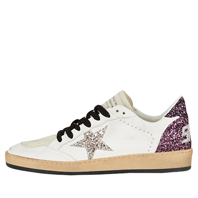 گلدن گوس بال استار سفید بنفش Golden Goose BallStar White PURPLE