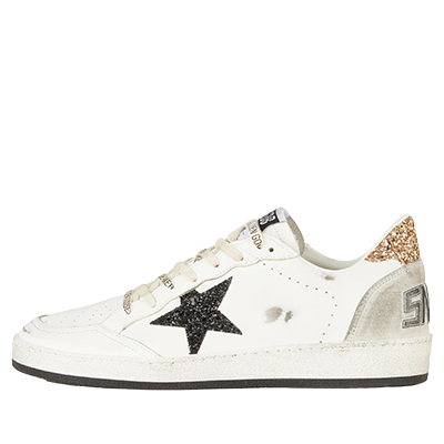 گلدن گوس بال استار سفید طلایی اکلیلی Golden Goose BallStar White gold glitter