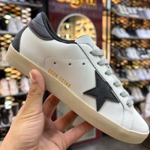 گلدن گوس سوپر استار سفید مشکی Golden Goose SuperStar White Black