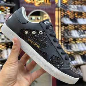 گلدن گوس سوپر استار مشکی اکلیلی Golden Goose SuperStar Black glitter