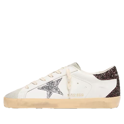 گلدن گوس سوپر استار نقره ای اکلیلی Golden Goose SuperStar silver glitter